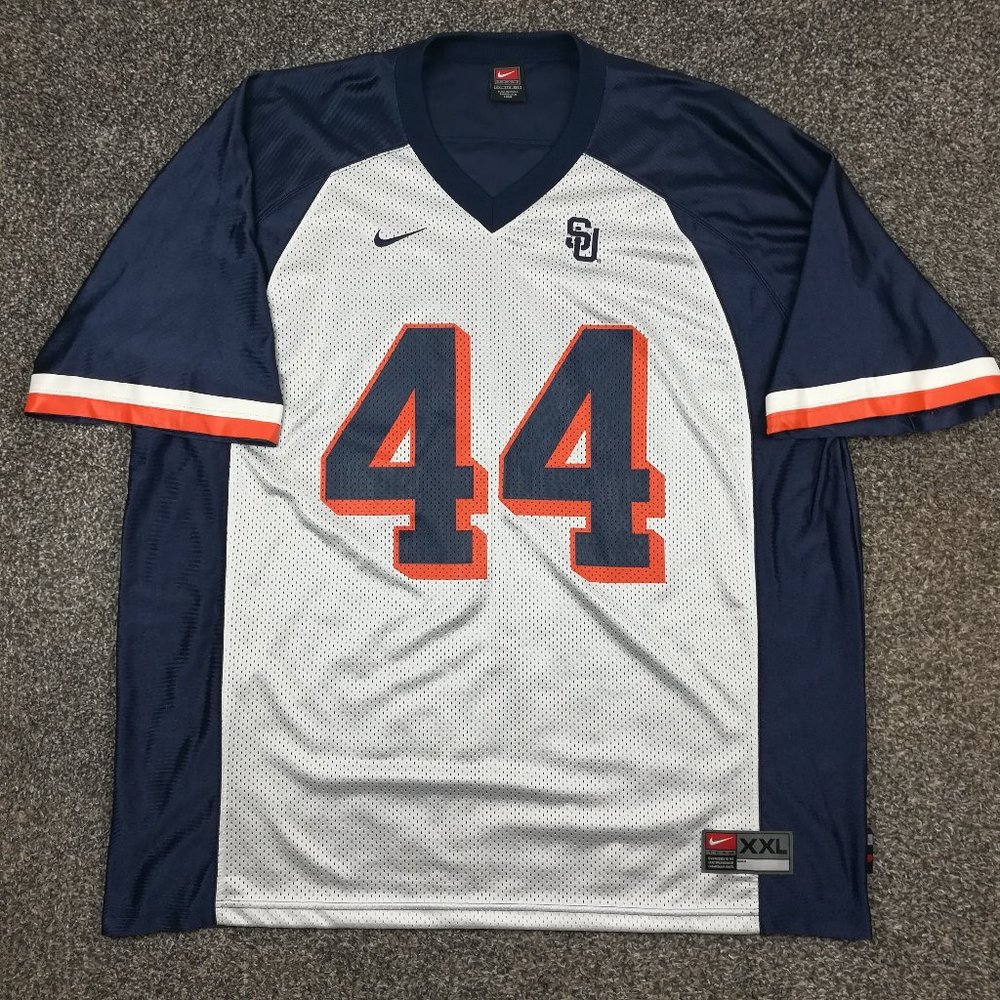 Vintage 2002 Nike Team Jim Brown #44 Syracuse Orange Football Jersey